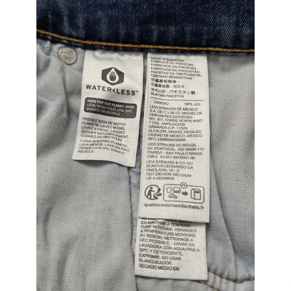 Levi's Men's B&T 541 Athletic Taper Stretch Dark‎ Raw Wash Jeans Size W52 X L29